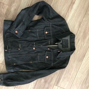 Dark denim jacket- almost black